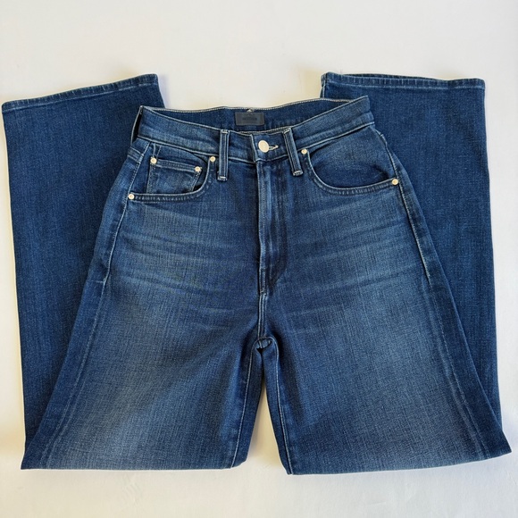 MOTHER The Rambler Zip Ankle Straight Leg Jean in High Tide size 24 - Picture 4 of 10